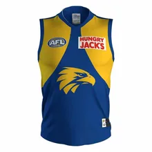 AFL WEST COAST EAGLES мужская домашняя трикотажная одежда, размер S-3XL, принт с именами и цифрами, высокое качество