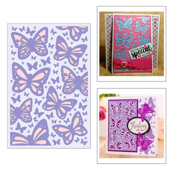 

2020 New Hot Animal Butterfly Background Silhouette Embossing Metal Cutting Dies For and Scrapbooking Foil Card Making no stamps