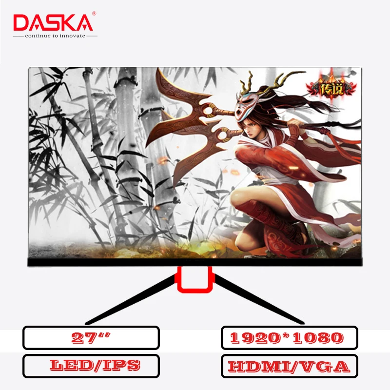 DASKA 27 дюймовый ультра-тонкий HD 1920*1080 178 ° 2 м/с HDMI VGA компьютерный монитор ips защита глаз игровой офисный ЖК-дисплей игровые мониторы могут