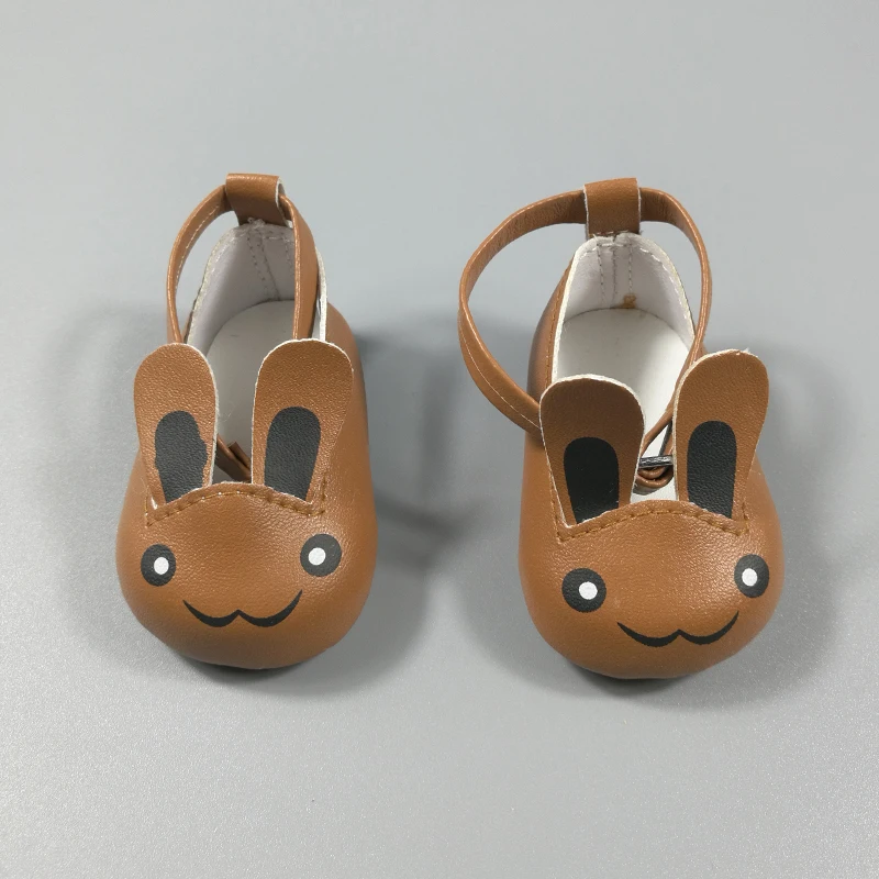 Для 18 дюймов куклы 7 см в кукольном стиле для 43 см для ухода за ребенком для мам Reborn Baby Сандалии для кукол, летняя Розовая обувь 091