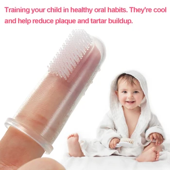 

3pcs set Soft Baby Toothbrush Silicone Teether Safe Transparent Toddler Toothbrush Infant Teething Massager with 3 Colors Box