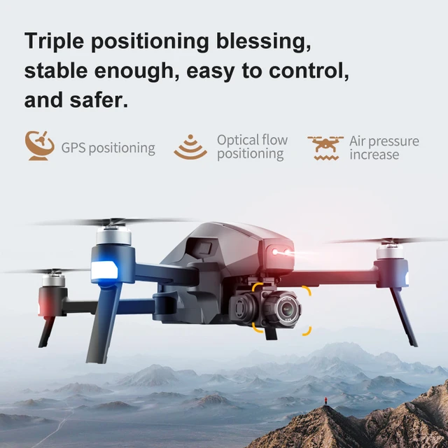 2021 M1 Pro 2 drone 4k HD mechanical 2-Axis gimbal camera 5G wifi gps system supports TF card drones distance 1.6km 5