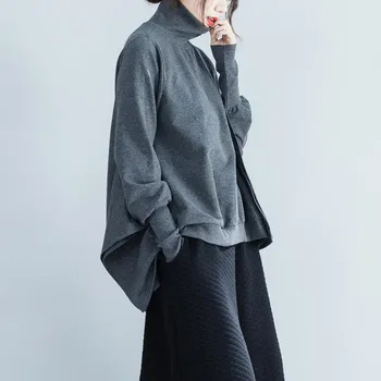 Stylish Turtlenecked Bat-sleeve Pullover
