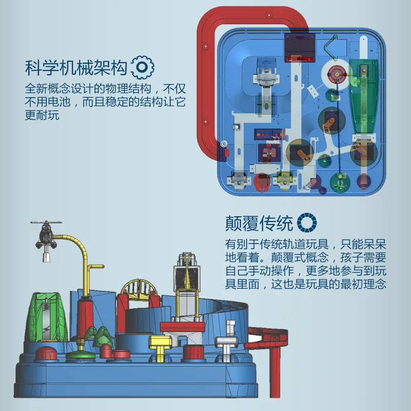 

Douyin Celebrity Style Checkpoints Car Adventure Inertia Elevator Sliding Educational CHILDREN'S Toy Support