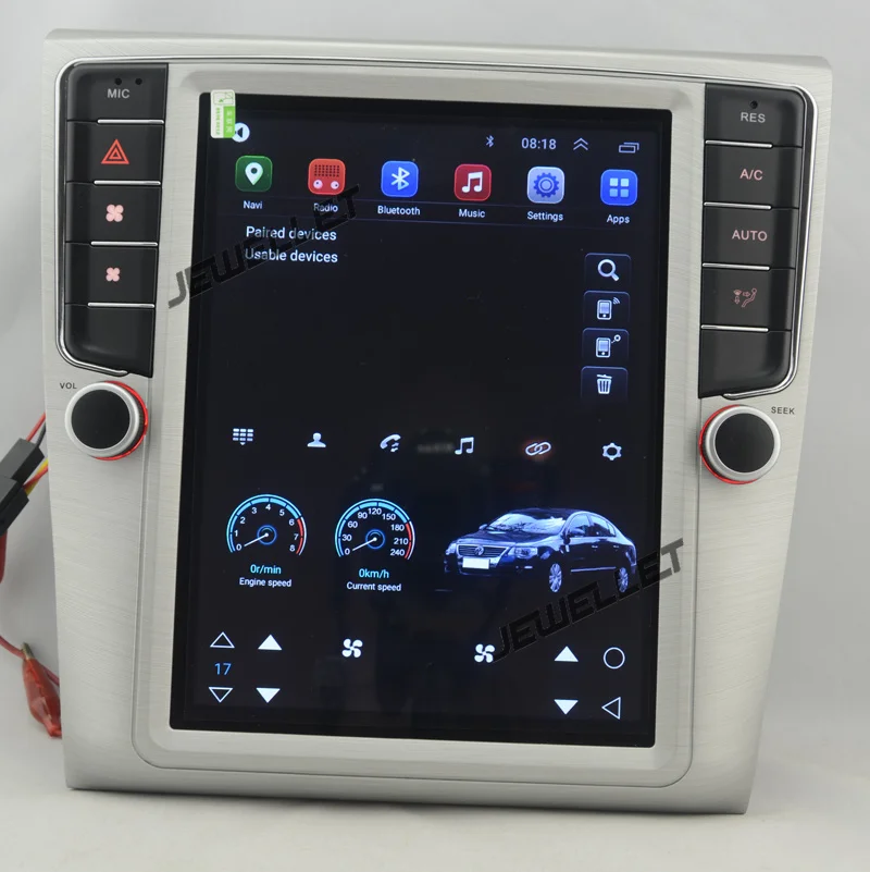 

10.4" tesla style vertical screen Quad core Android 6.0 Car stereo GPS navigation for VW Magotan CC 2012-2016