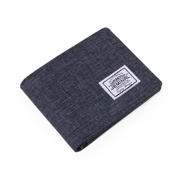 

Men Linen Blend Wallet Credit Card Holders Minimalist Wallet with Large Bill Compartment and ID Window Deep Blue/Black/Deep Gray