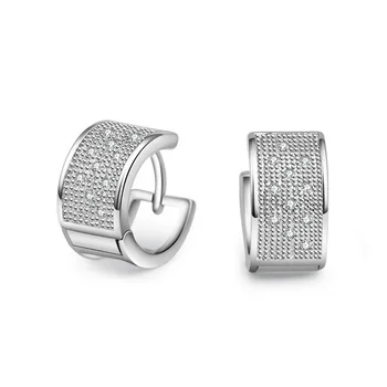 

XIYANIKE Ins Hot Sale 925 Sterling Silver Wedding Earrings for Women Trendy Elegant Zircon Party Jewelry Gifts Prevent Allergy