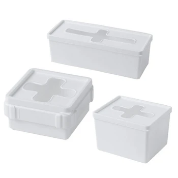 

3Pcs Cross Multifunctional Storage Box Storage Box Disposable Box