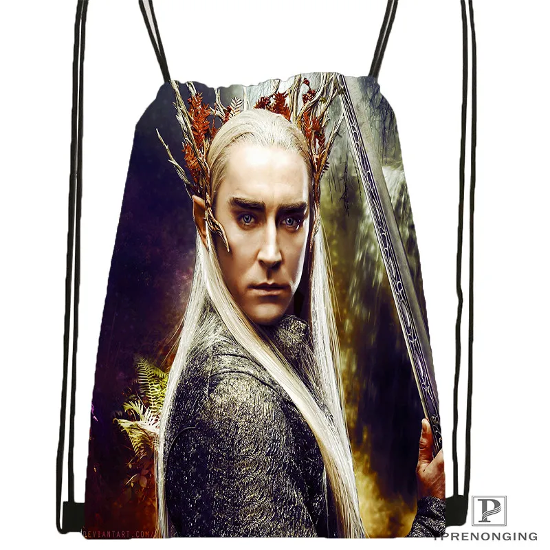 

Customt the-hobbit-the-desolationDrawstring BackpackBagforMan Woman Cute Daypack Kids Satchel (Black Back) 31x40cm#180611-03-135