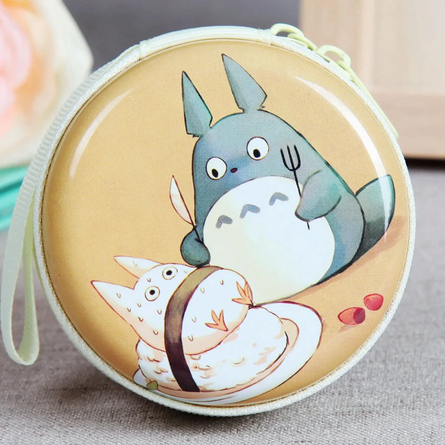 1 х симпатичный кошелек TOTORO на молнии с аниме фигуркой унисекс маленький