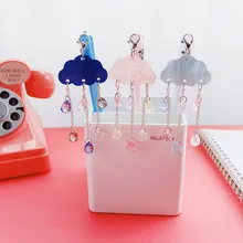 36 шт./компл. канцелярские товары семь красочных капель дождя школьная гелевая ручка Канцтовары подписная письменная ручка