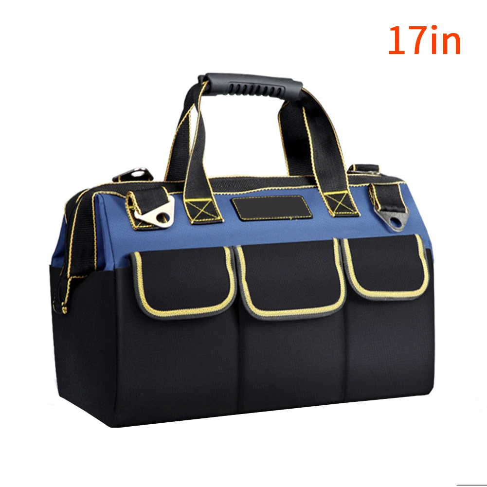 17 inches blue Многофункциональный сумки для инструментов большой Ёмкость утепленные профессиональные инструменты для ремонта сумка 1" 16" 1" 20" Электрика органайзер, сумка для хранения - Цвет: 17 inches blue