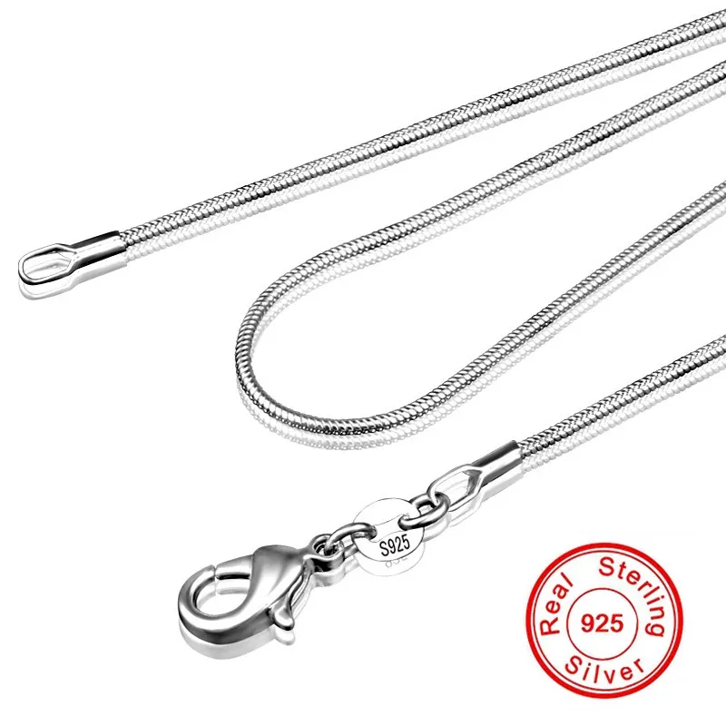 925 Sterling Silver Chokers Necklaces 