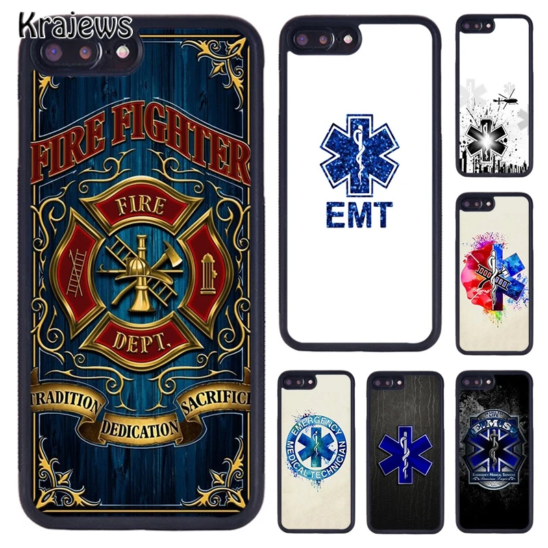 Krajews EMT Fireman Fire Rescue Phone Case For iPhone 14 5 6S 7 8 plus
