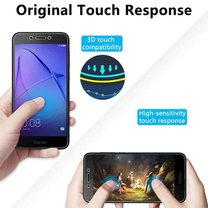 Защитное стекло для Honor 8S 7S закаленное 8X Max 7X 6X 5X 4X 3X 9X Pro 9H HD|Защитные стёкла и