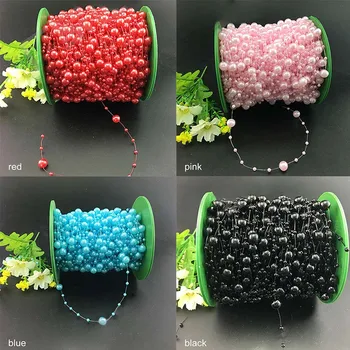 

75M/Roll Bridal Tiara Fishing Line Multifunction Garland Flowers Event Party Supplies Fishing Line Beads Chain