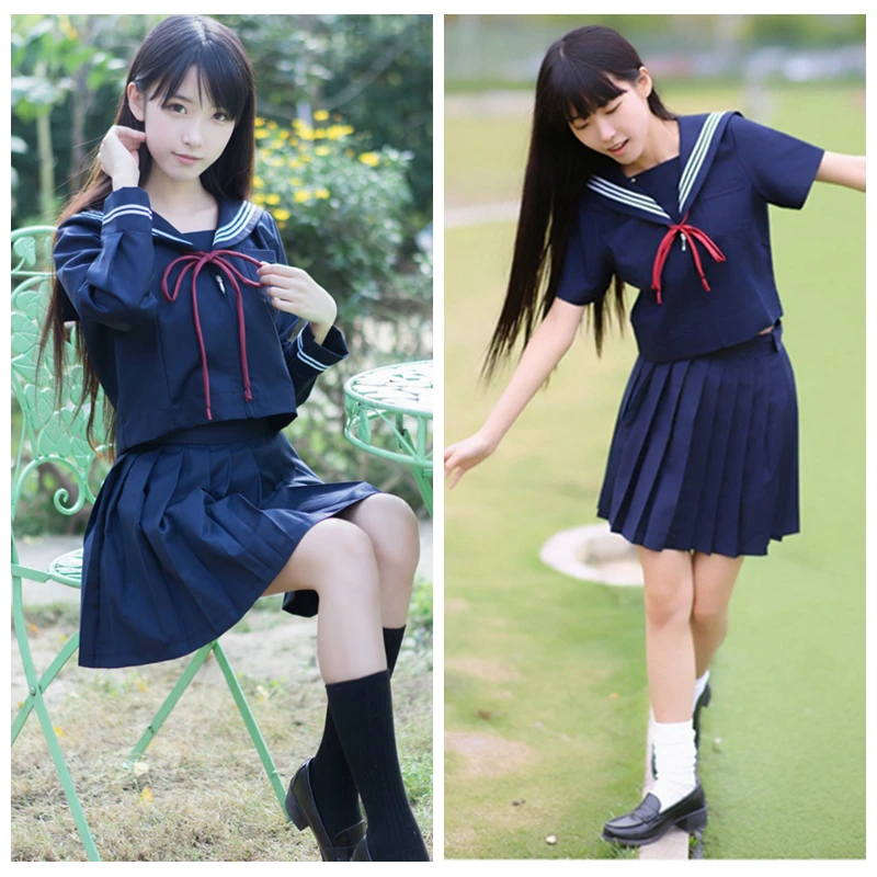 11周年記念イベントが Wei Luong 制服 年の日本の学校の制服アニメcosセーラースーツドレスjk海軍風学生服女の子半袖 Color Gray Size S Www Rubberdev Gov Lk