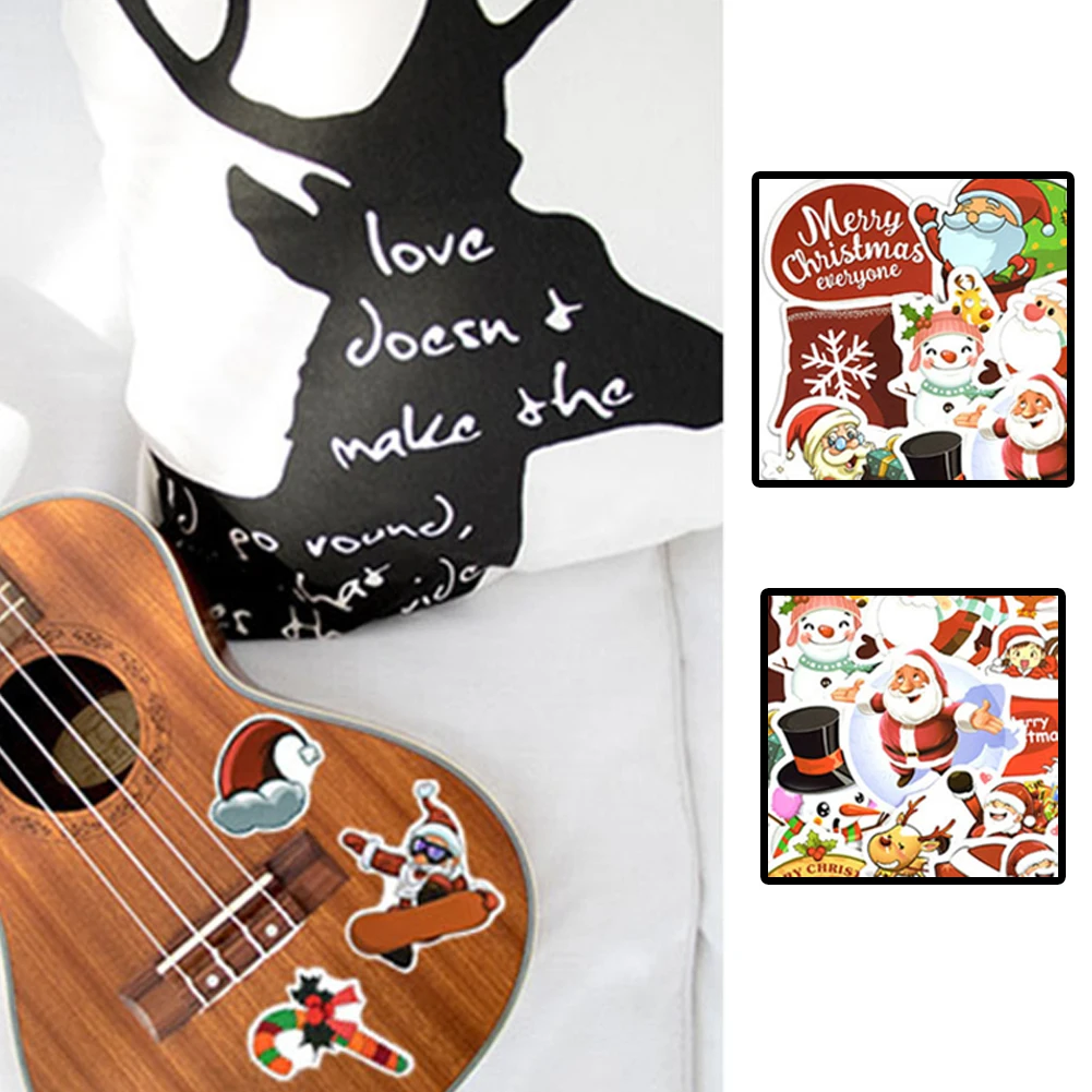 Многоцелевой DIY Санта-Клаус ассорти Рождество скрапбук клейкая бумага для граффити дневник стикер водонепроницаемый конверт печать альбом