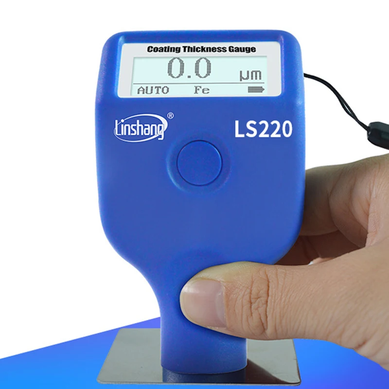 Продвижение- Linshang LS220 толщиномер покрытия Высокая точность автомобильной краски толщина поверхности детектор 0-2000 μM0. 1μMFe NFe