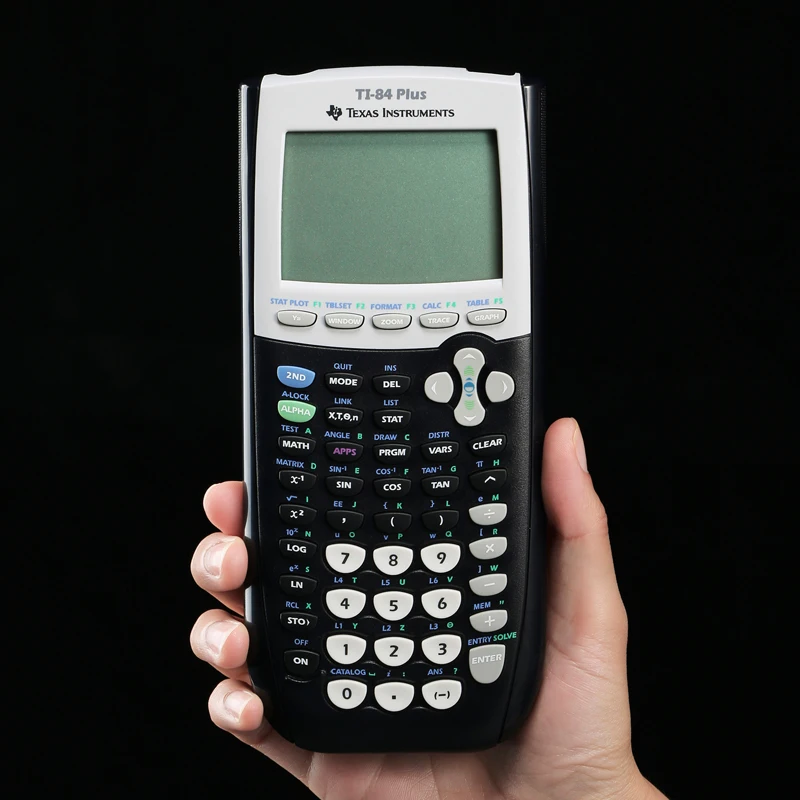 Техасские инструменты Ti-84 плюс графический калькулятор Топ Мода пластик Батарея Calculatrice светодиодный калькулятор