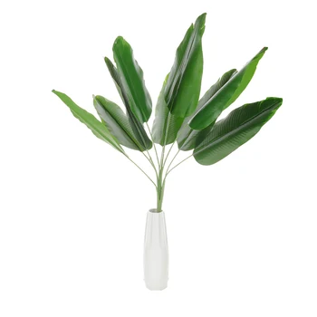 

9 Leaves Fake Flowers Artificial Potted Plant Simulation Landscaping Home Wedding Decor 82cm Artificial Banana Leaf Decoration