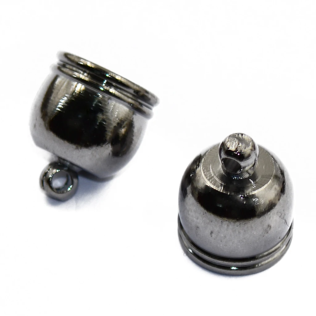 10pcs Brass Bell End Bead Cap Tip Jewelry Findings Craft DIY Making Hematite