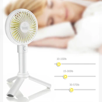 

Tripod Home Mute Handheld Portable Modern Adjustable Speed Car Travel Mini Fan Summer Eco-friendly Phone Holder USB Rechargeable