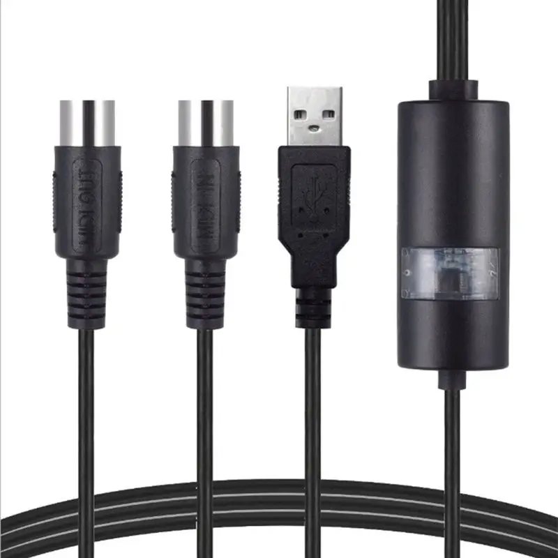Электрический USB адаптер Drum 2 MIDI интерфейс кабель переходник для ПК Mac iOS Windows