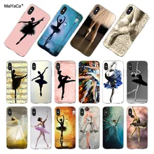 MaiYaCa красивый балетный танцор балерина En Pointe Balle чехол для телефона для iPhone 8 7 6 6S Plus X xsmax 11pro max 5S чехол