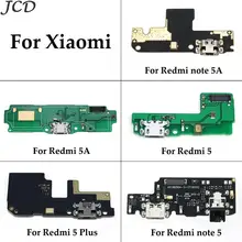 JCD Протестировано для Xiaomi Redmi 5A 5 Plus Note 5 5A Note5 зарядка через usb Нижняя плата гибкий кабель соединительные детали с микрофонный модуль