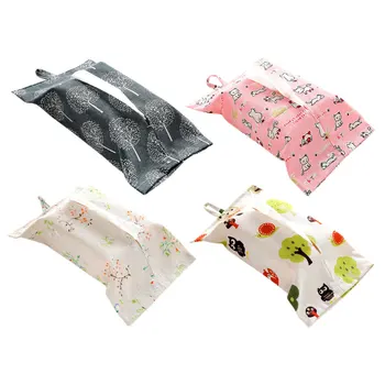 

4Pcs Storage Bag Napkin Container Multi-purpose Tissue Bag Tissue Pouch for Napkin Bedroom Bathroom Home