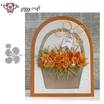 

Piggy Craft metal cutting dies cut die mold 5Pcs Different flower Scrapbook paper craft knife mould blade punch stencils dies