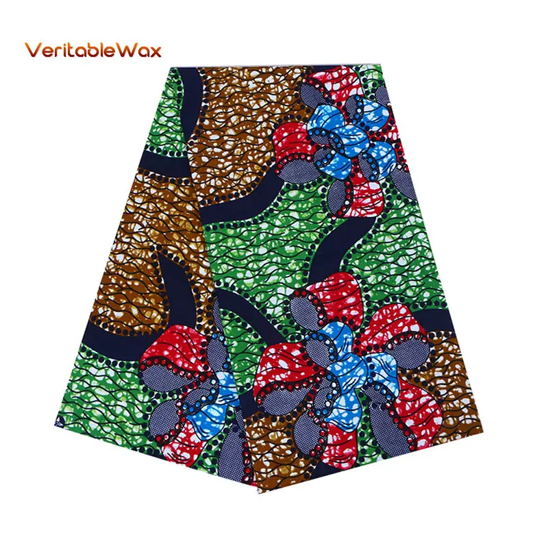Высококачественные Африканские Восковые принты Африканская Хлопковая ткань Анкара печать африканские ткани воск печать 6 ярдов 24FS1060