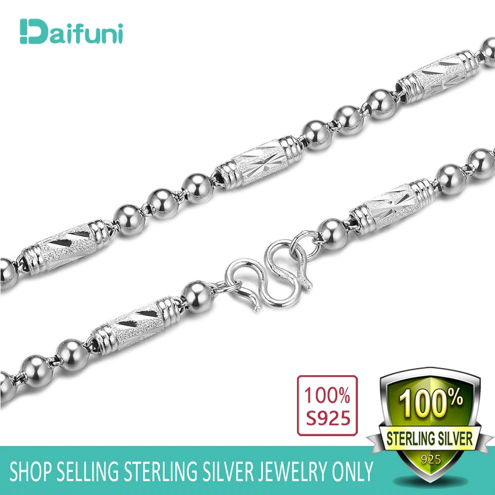 S925 Sterling Silver Men Jewelry 3 6 MM 