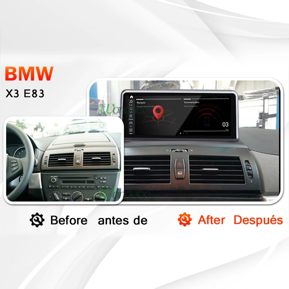 Best 4G 64G IPS Android 9.0/7.1 Car Multimedia Radio GPS for BMW X3 E83 2004-2010 no Original Screen Support iDrive no DVD Player 1