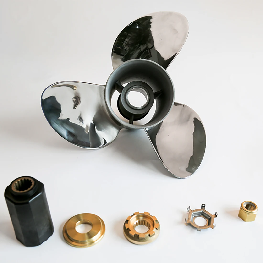 InterchangeableStainlessSteelOutboardPropeller1334x21withHub