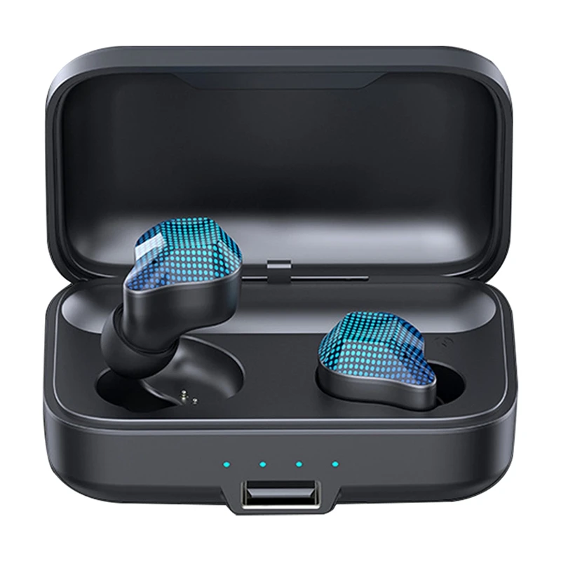 S15 Wireless Bluetooth Headset TWS Binaural Mini Headset Sports press contact LED Display Bluetooth 5 0 Headset