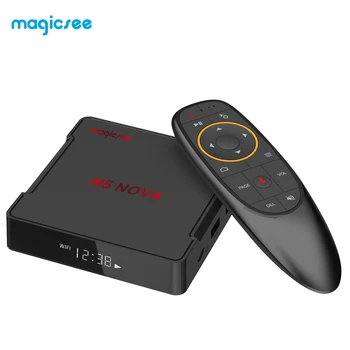

5pcs MAGICSEE N5 NOVA Android 9.0 TV BOX RK3318 4GB RAM 64GB ROM 2.4GHz+5GHz WiFi Voice Control Smart Set Top Box 4K