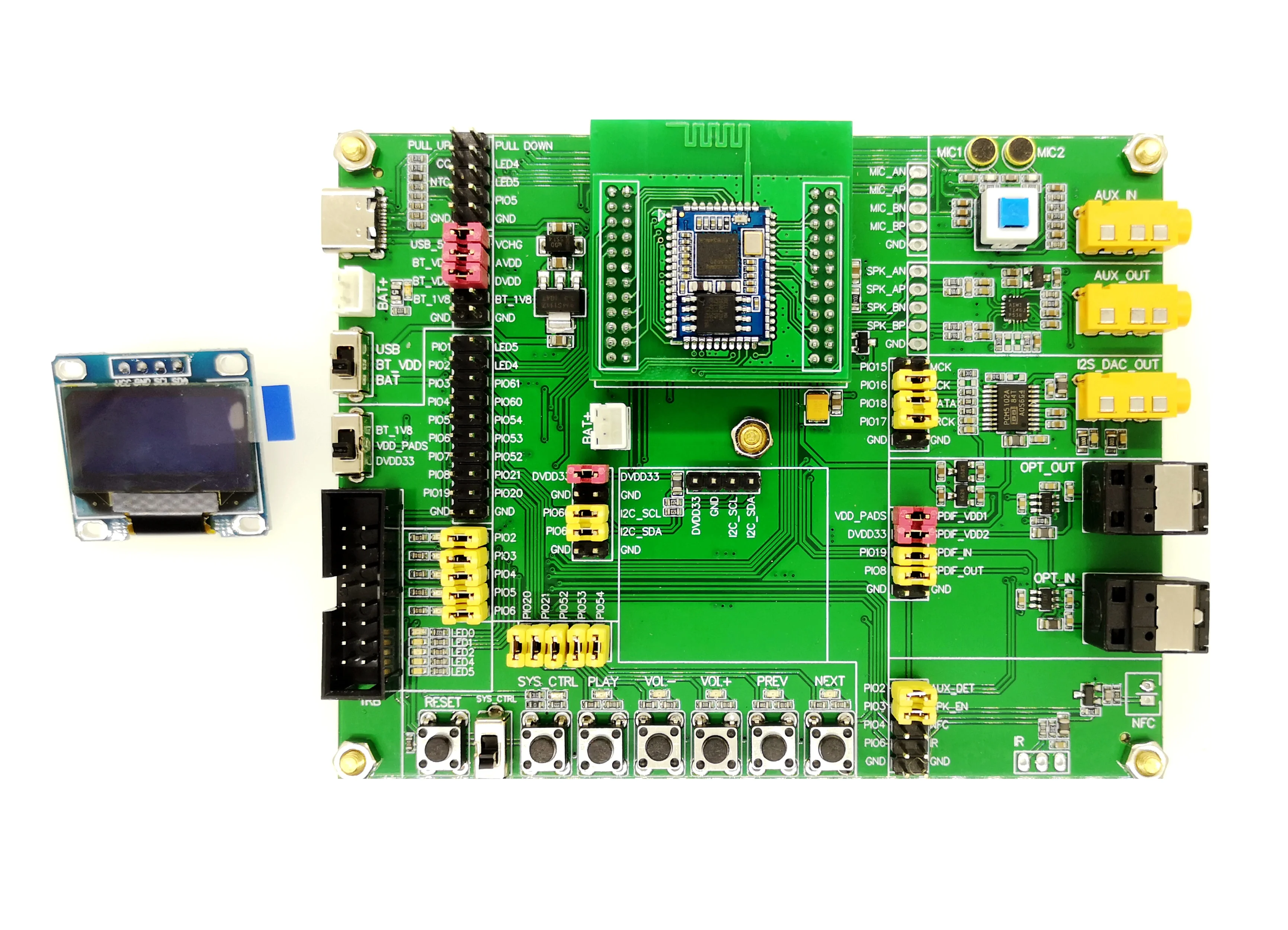 

Bluetooth Development Board QCC3020 QCC3034 QCC5124 QCC5125S Simulation Debugging Demonstration Learning Demo
