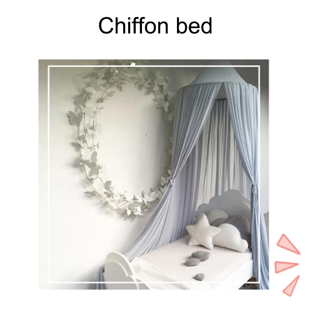 Baby Crib Netting Princess Dome Bed Canopy Mosquito Net Nursery Play Tent Hanging House Decoration For Babys Sleeping 4 Colors