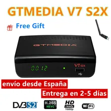 Récepteur de Satellite GTMEDIA V7 S2X DVB-S2 1080P, mise à niveau du GT Media V7S HD H.265, USB, WIFI, application non incluse
