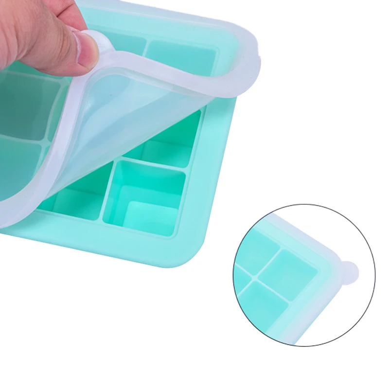 21-Cavity Square Silicone Large Ice Square Tray Maker Mold Mould Tray Soft Bar Pudding Jelly Maker