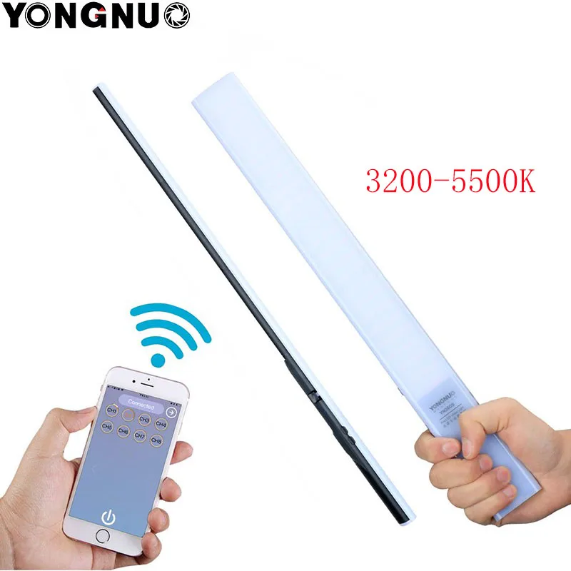 YONGNUO YN360S 3200 K-5500 K/5500 K ручной лед палка светодиодный светильник видео телефон приложение управление лампа для фото камера светильник ing - Цвет: 3200-5500K