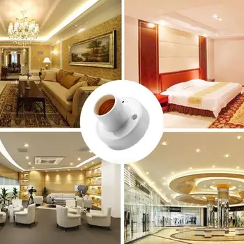 

E27 Smart LED Light Delay Switch Motion Sensor Automatic Light Holder Base Power Saving Energy Long Service Life Light Holder