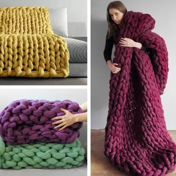 

250g DIY Chunky Woolen Yarn Iceland Bulky Knitting Wool Handmade Comfortable