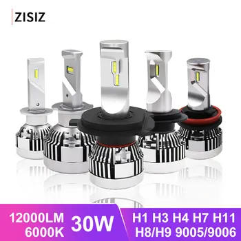 

Mini LED H1 H3 H4 H7 H11 9005 9006 1860 Chip Bulb Canbus Car Headlight 30W 12000LM 6000K 12V Led Fog Lamp Light 24V automotivo