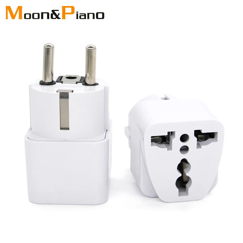 Hot Sale Universal UK US AU IT to EU AC Power Socket Plug Travel Charger Adapter Converter Small Portable Journey dedicated