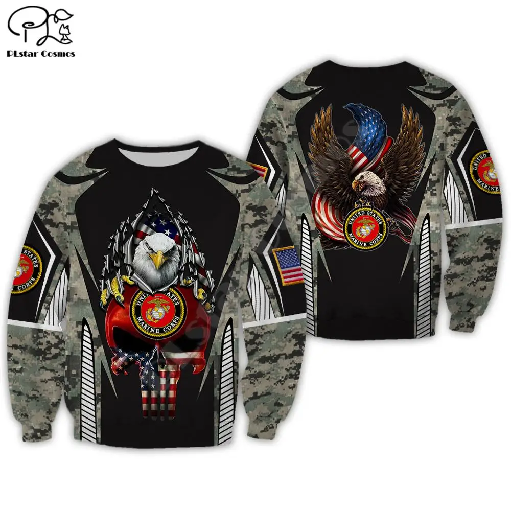 PLstar Cosmos Veteran Military Army Suit Soldier Camo Autumn Pullover NewFashion Tracksuit 3DPrint Men/Women Casual Hoodies A-11