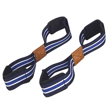 

Sports 1 Pair Figure 8 Weight Lifting Straps Weightlifting Powerlifting Sport Gym Barbell Wrist Support Band