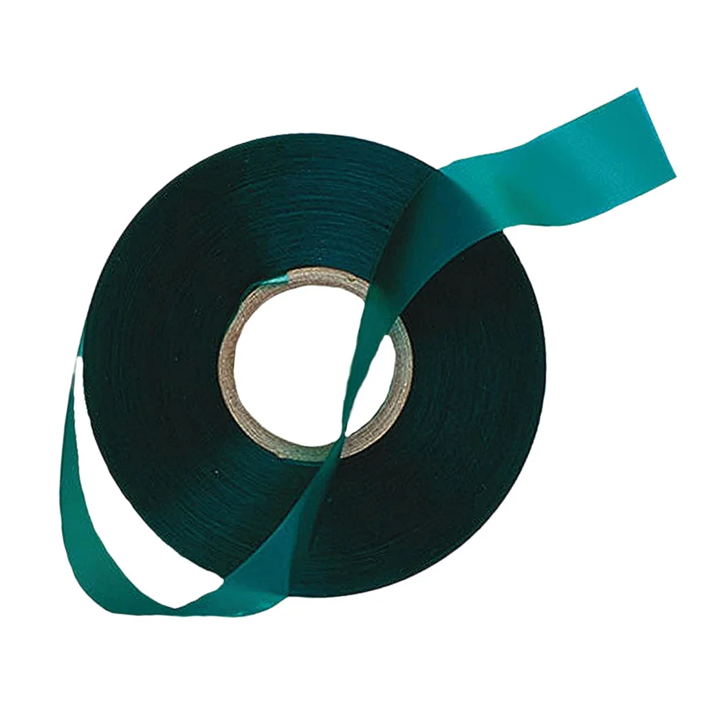 Garden Stretch Tie Tape Plant Ribbon Garden Green Vinyl Stake, 46m/Roll, 150feet